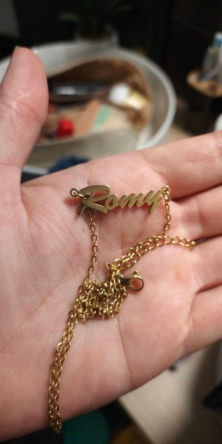 Customer photo review of Personalized Classic Necklace