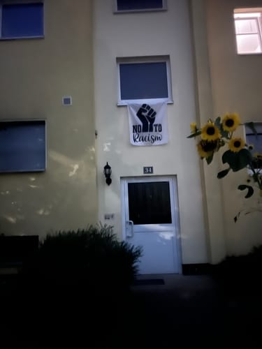 Customer photo review of Fahne inkl. Druck