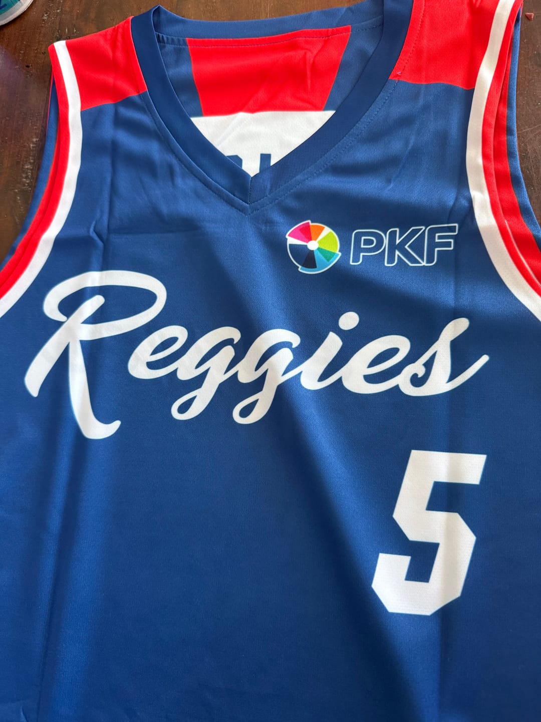 Customer photo review of Custom Navy White Reversible Double Side Tops Basketball Jersey