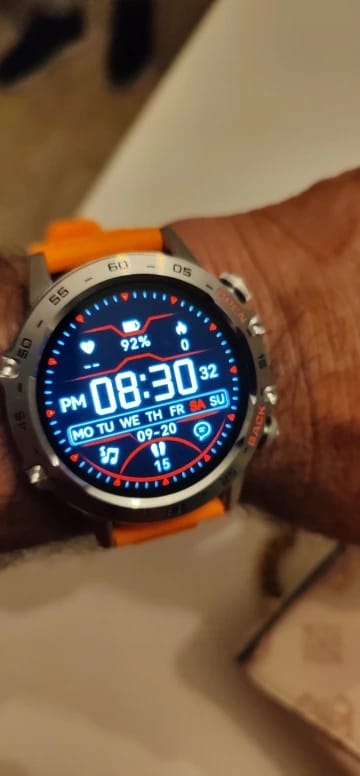 Customer photo review of Steel Smartwatch Bluetooth Call MD52 — Gunmetal | KIMLUD