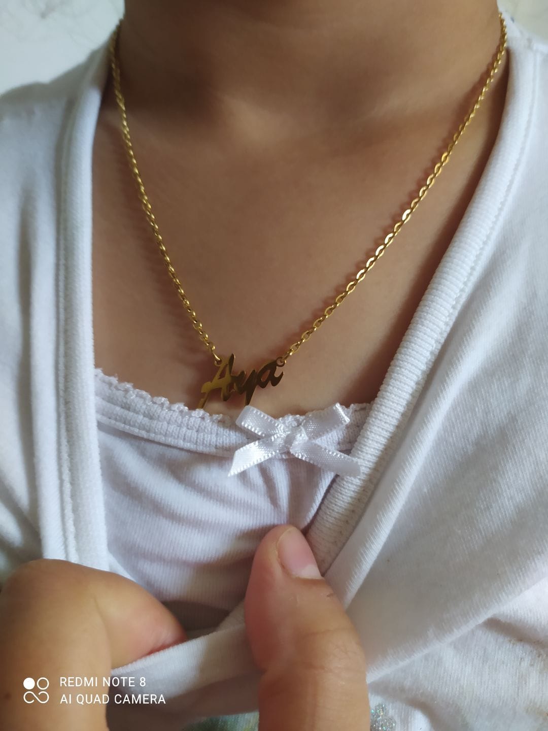 Customer photo review of Personalized Classic Necklace