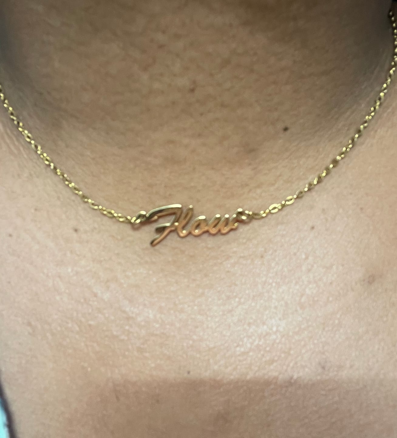 Customer photo review of Personalized Classic Necklace