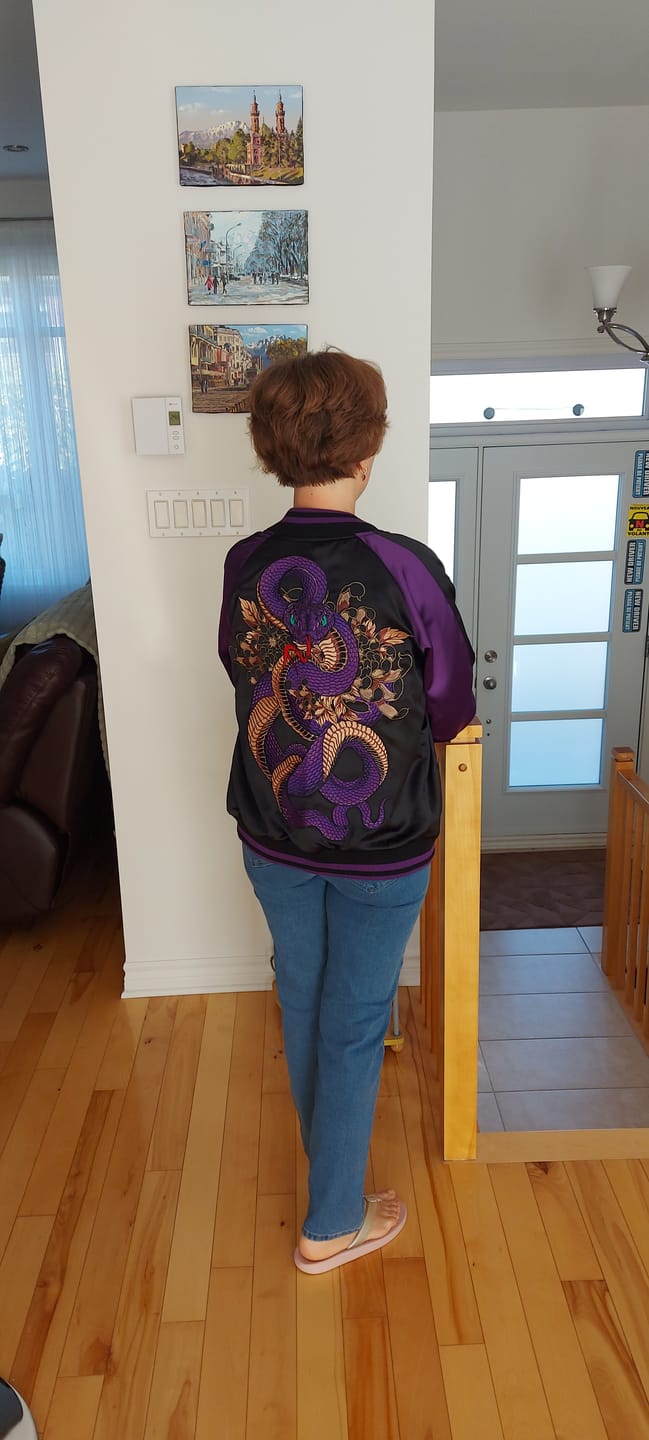 Customer photo review of Violet Viper Sukajan Jacket