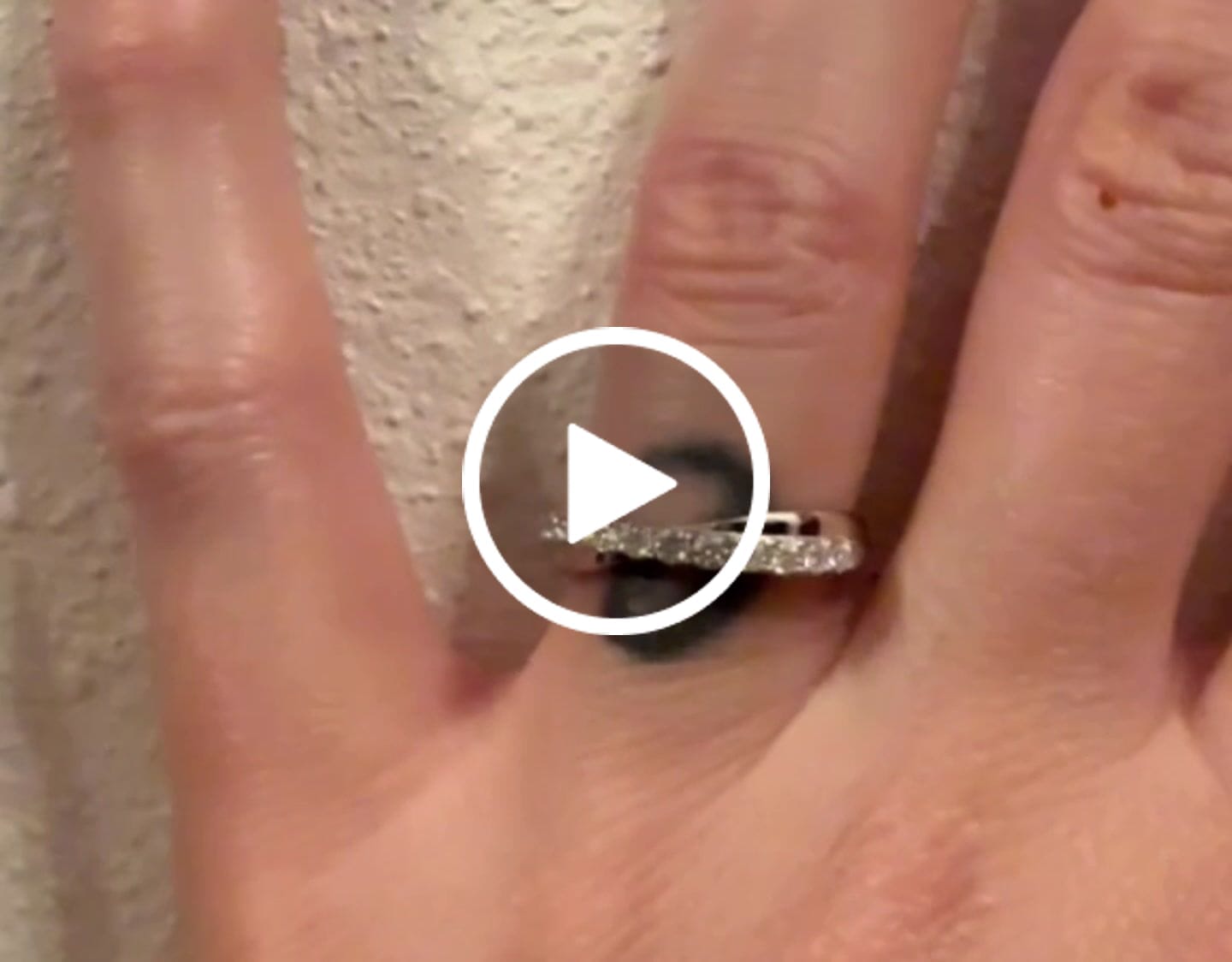 Customer video review of Moissanite by Cate & Chloe Emerson 0.36tcw Round Cut 925 Sterling Silver 18k White Gold Plated Wedding Band