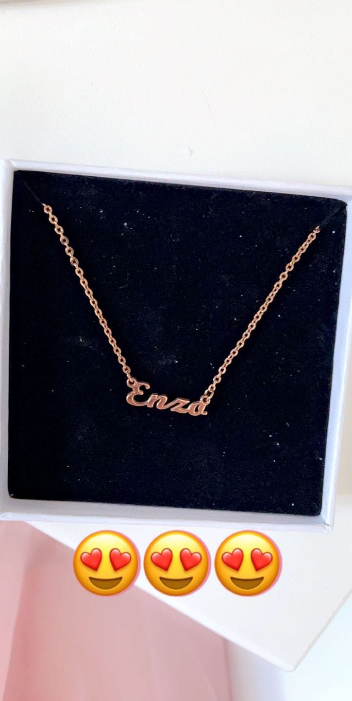 Customer photo review of Personalized Necklace