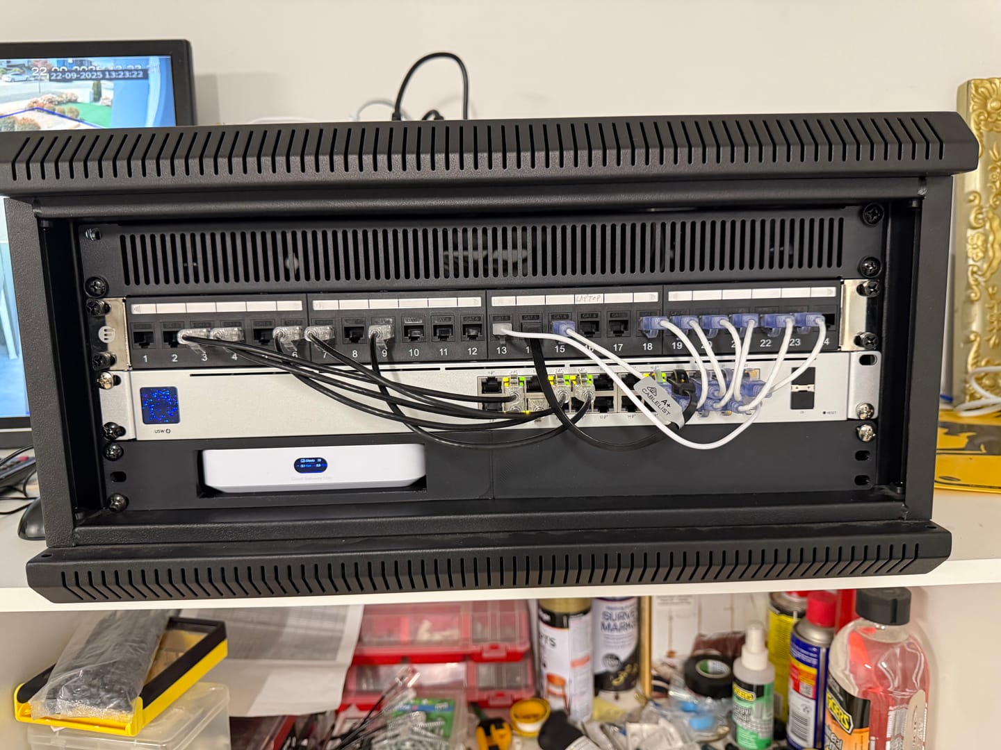 Customer photo review of 1U Rack Mount for Ubiquiti Unifi Cloud Gateway Ultra /  Gateway Max (Modular)