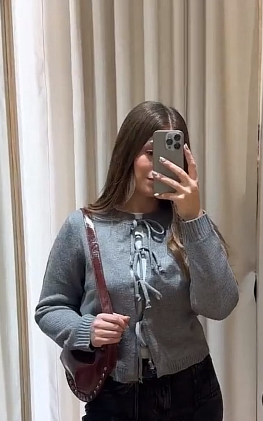 Customer photo review of Cardigan Cinta Gray
