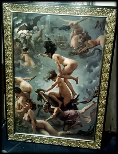 Customer photo review of Witches Going to Their Sabbath | Luis Ricardo Falero | 1878