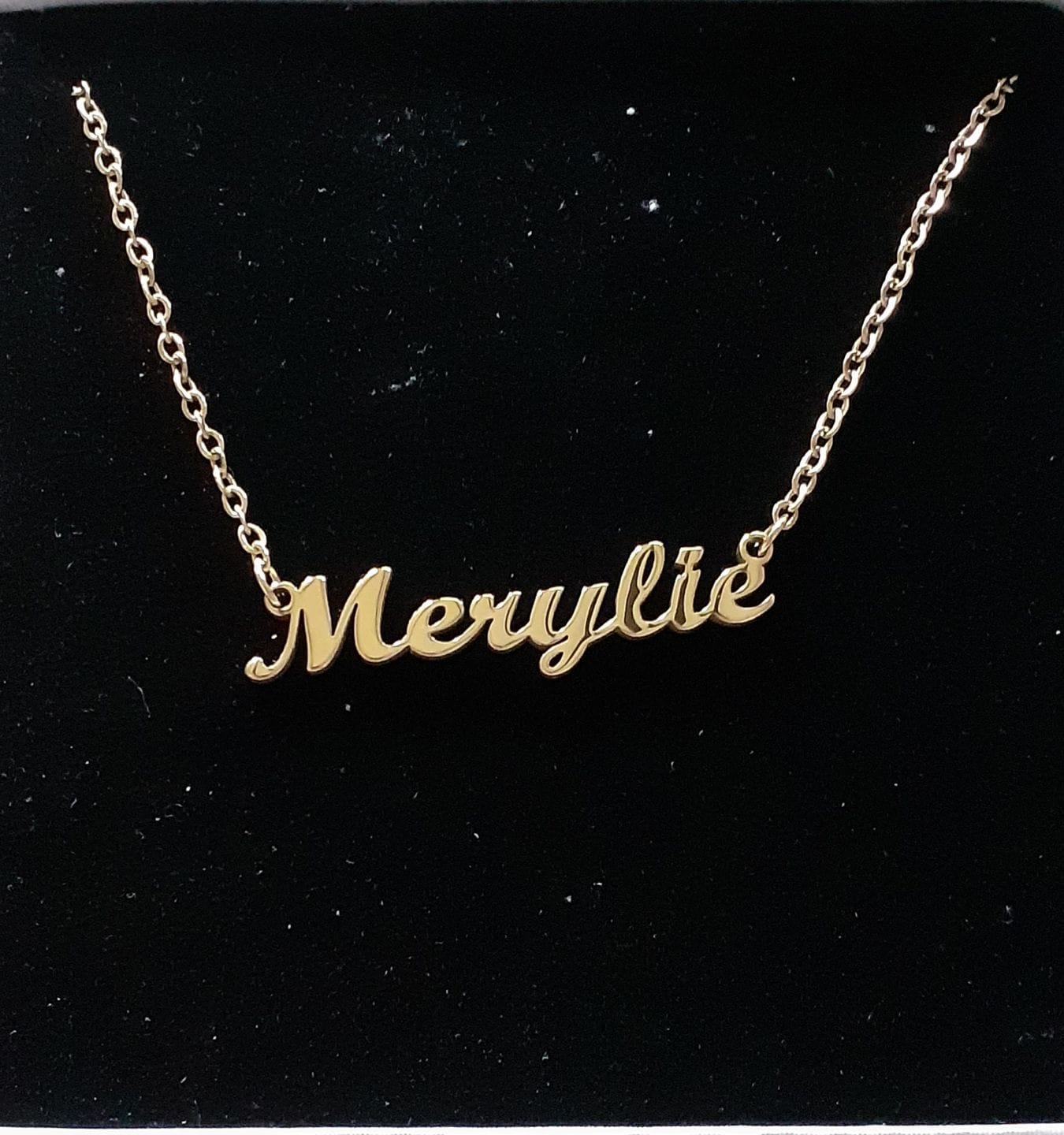 Customer photo review of Personalized Necklace