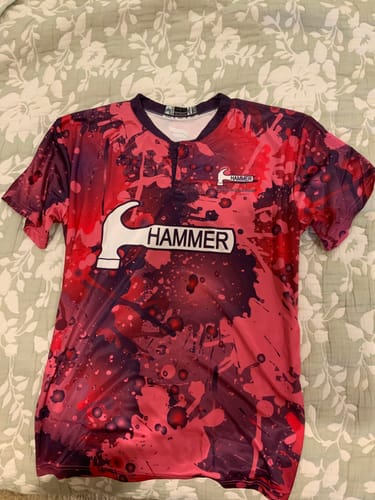 Customer photo review of HAMMER - AXE PURPLE PINK - BOWLING JERSEY