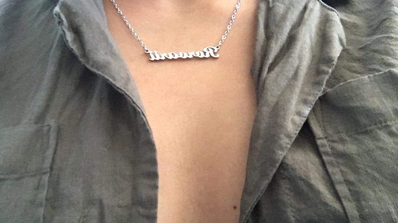 Customer photo review of Personalized Necklace