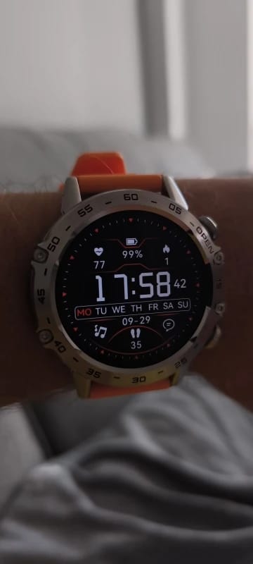 Customer photo review of Steel Smartwatch Bluetooth Call MD52 — Gunmetal | KIMLUD