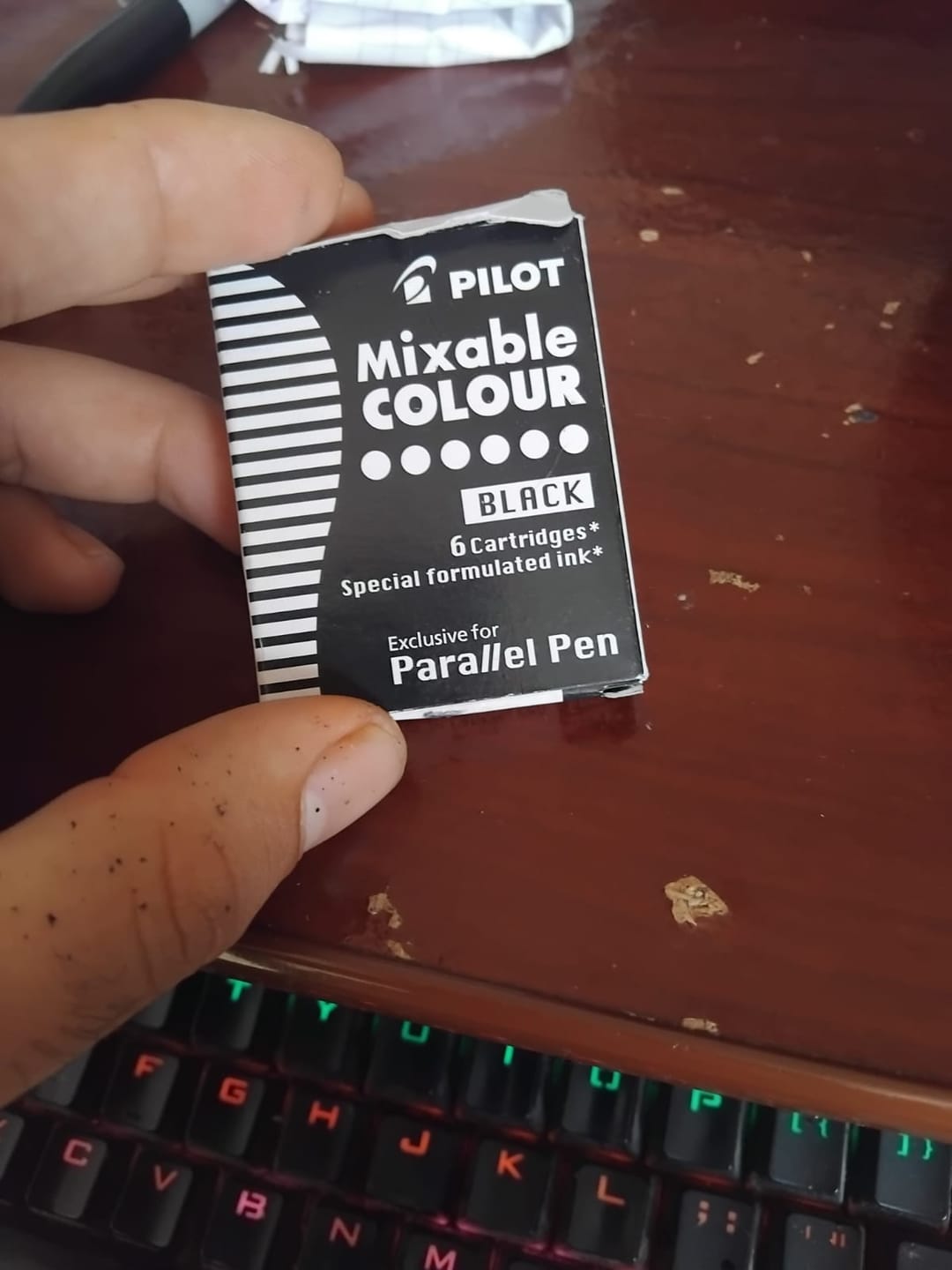 Customer photo review of Pilot - Recarga de Tinta para Pluma Parallel Pen