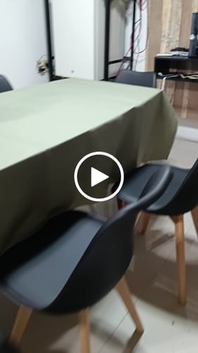Customer video review of Silla Tipo Eames Acolchonada Madera Comedor Excelente
