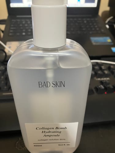 Customer photo review of Bad Skin™ Korean Collagen Bomb Hydrating Ampoule