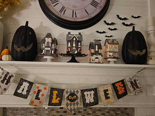 Customer photo review of Halloween Academy Village Decor