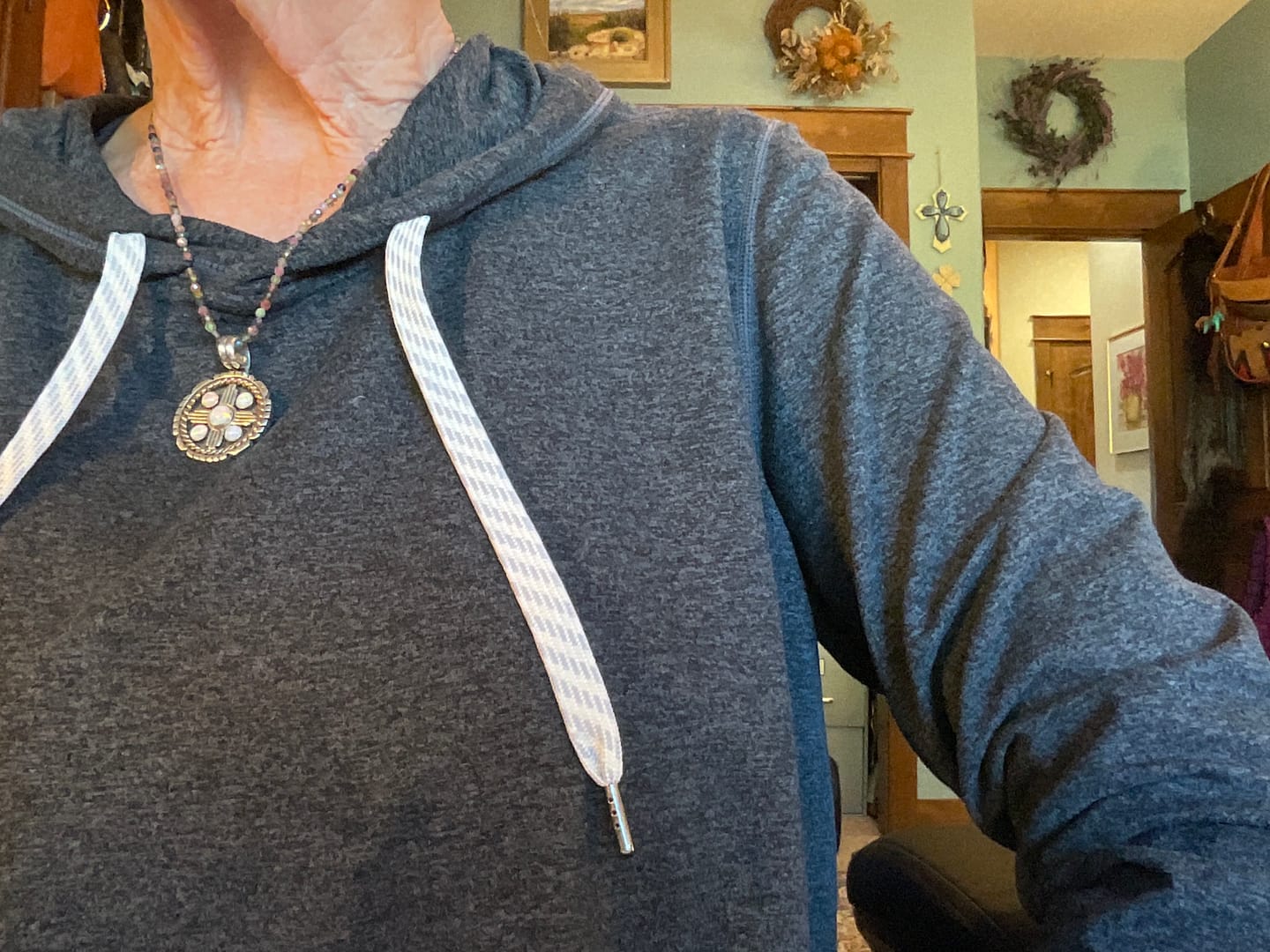Customer photo review of Joy Intention Necklace | Watermelon Tourmaline