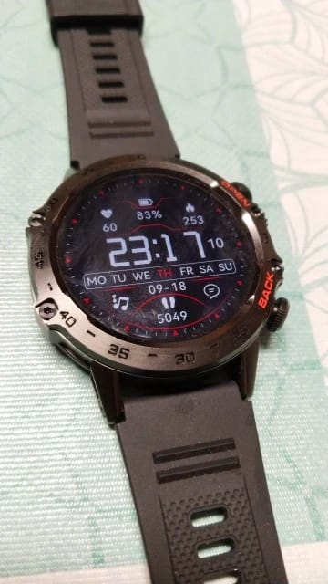 Customer photo review of Steel Smartwatch Bluetooth Call MD52 — Gunmetal | KIMLUD