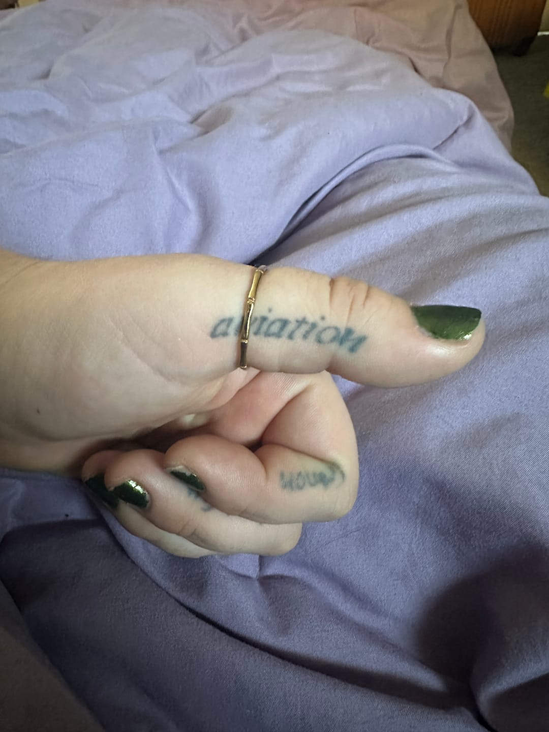 Customer photo review of Bamboo Stacker Ring (Bundle)
