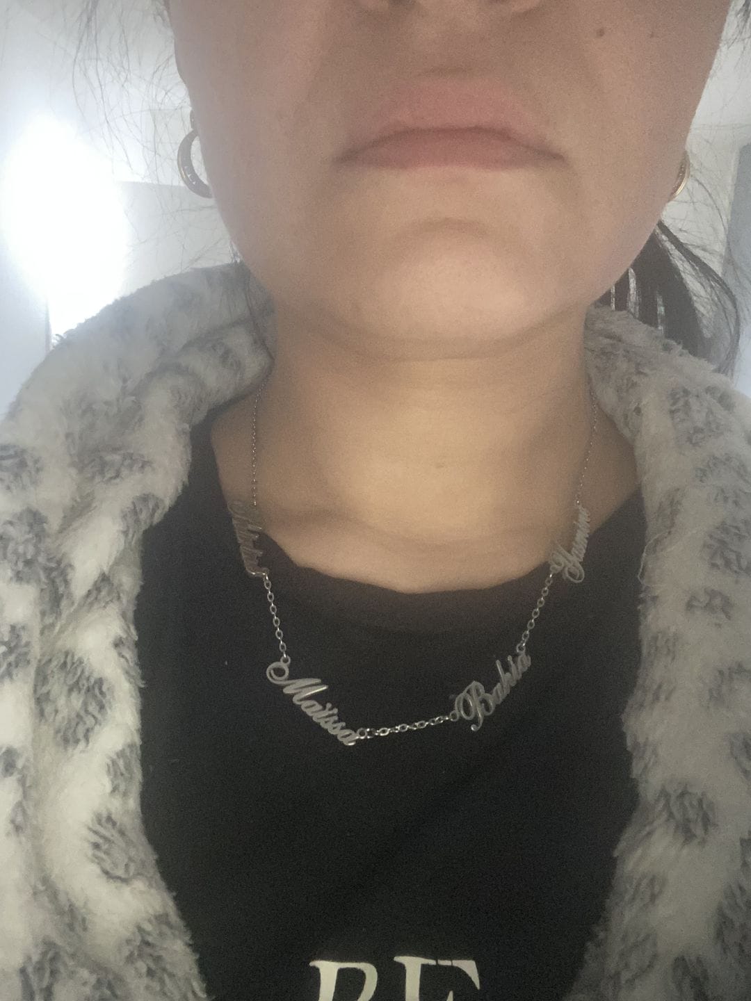 Customer photo review of Personalized Necklace with Multiple Names
