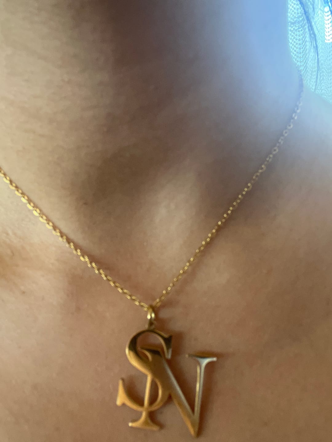 Customer photo review of Personalized Classic Necklace