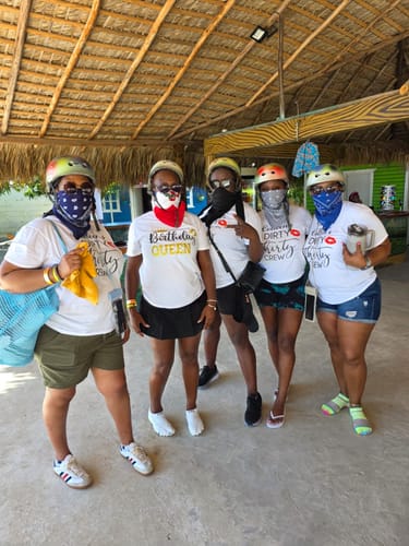 Customer photo review of Dirty Thirty Crew Birthday T-Shirts