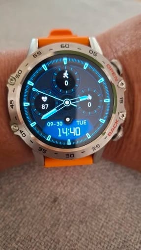 Customer photo review of Steel Smartwatch Bluetooth Call MD52 — Gunmetal | KIMLUD