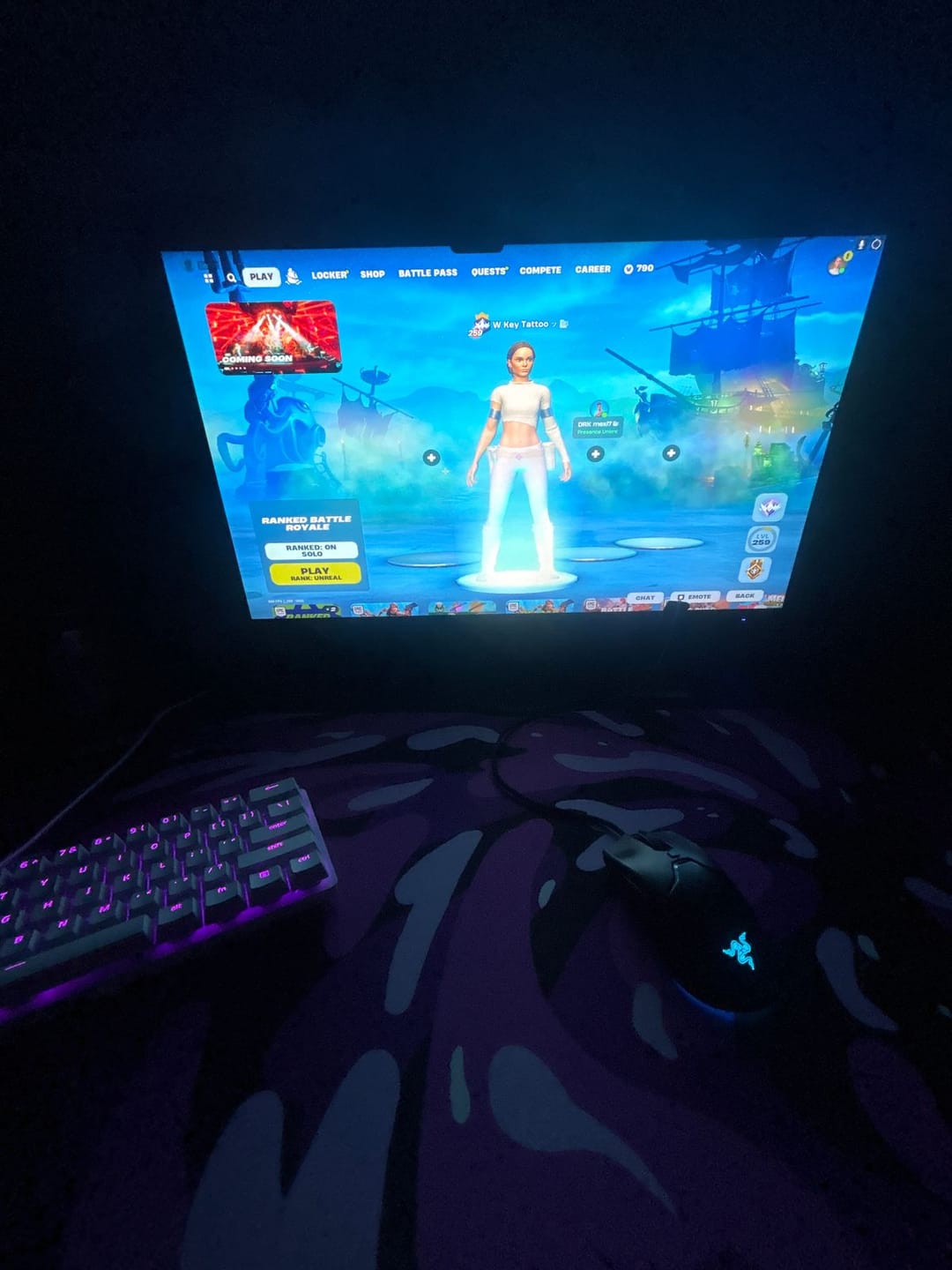 Customer photo review of Obsidian Swirl Mousepad