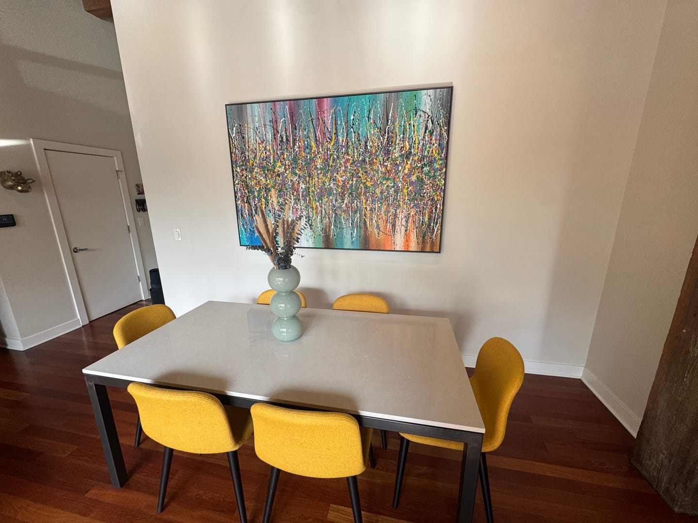 Customer photo review of Mothers Day Gifts Wall Art Jackson Pollock Style Artwork Paintings Home Decor - Beauty of Bridge 19