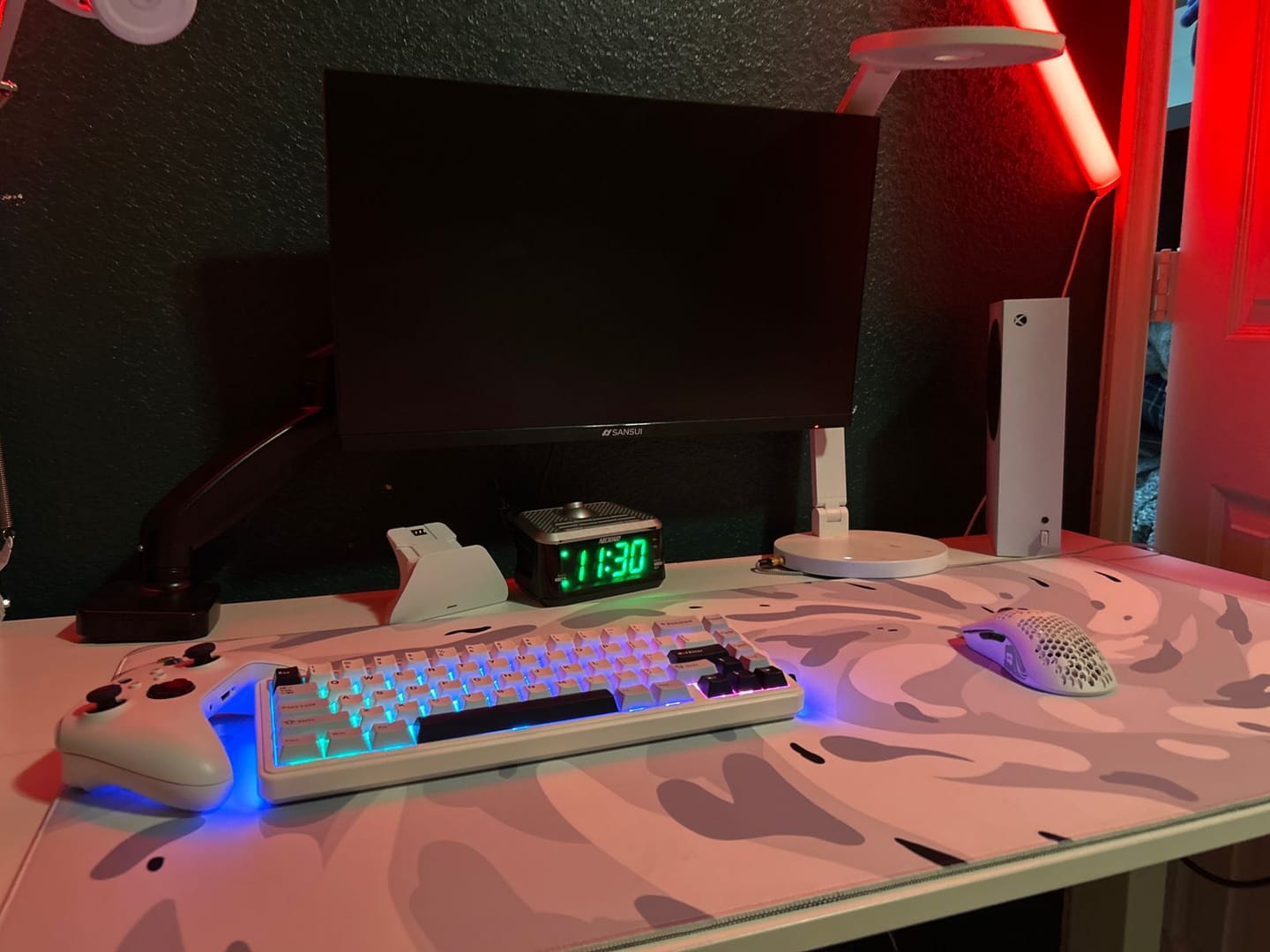 Customer photo review of Snow Swirl Mousepad