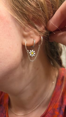 Customer photo review of Silver Daisy Charms