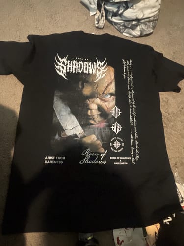 Customer photo review of Halloween 'Chucky' T-Shirt