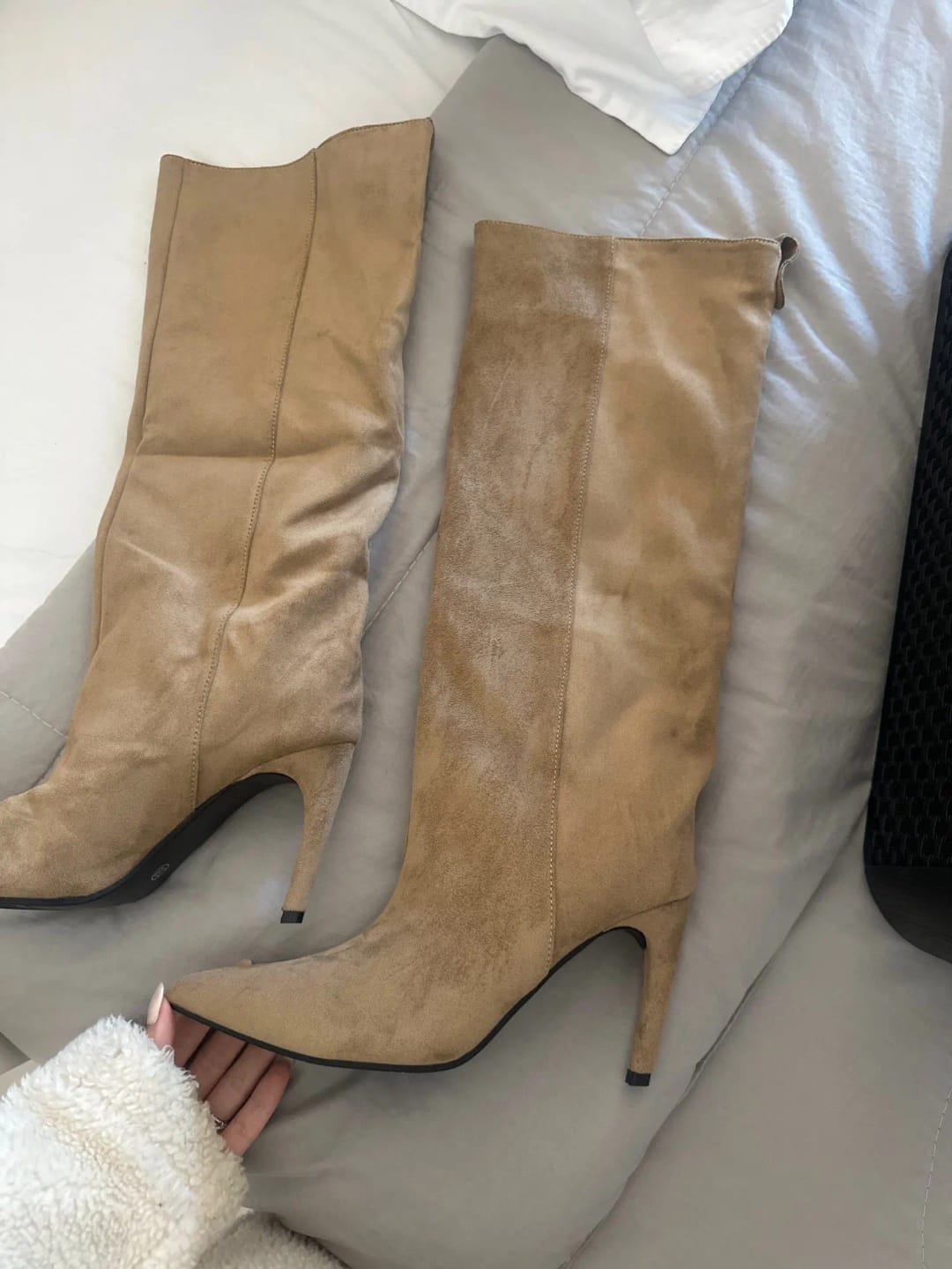 Customer photo review of Karyl Knee High Boots