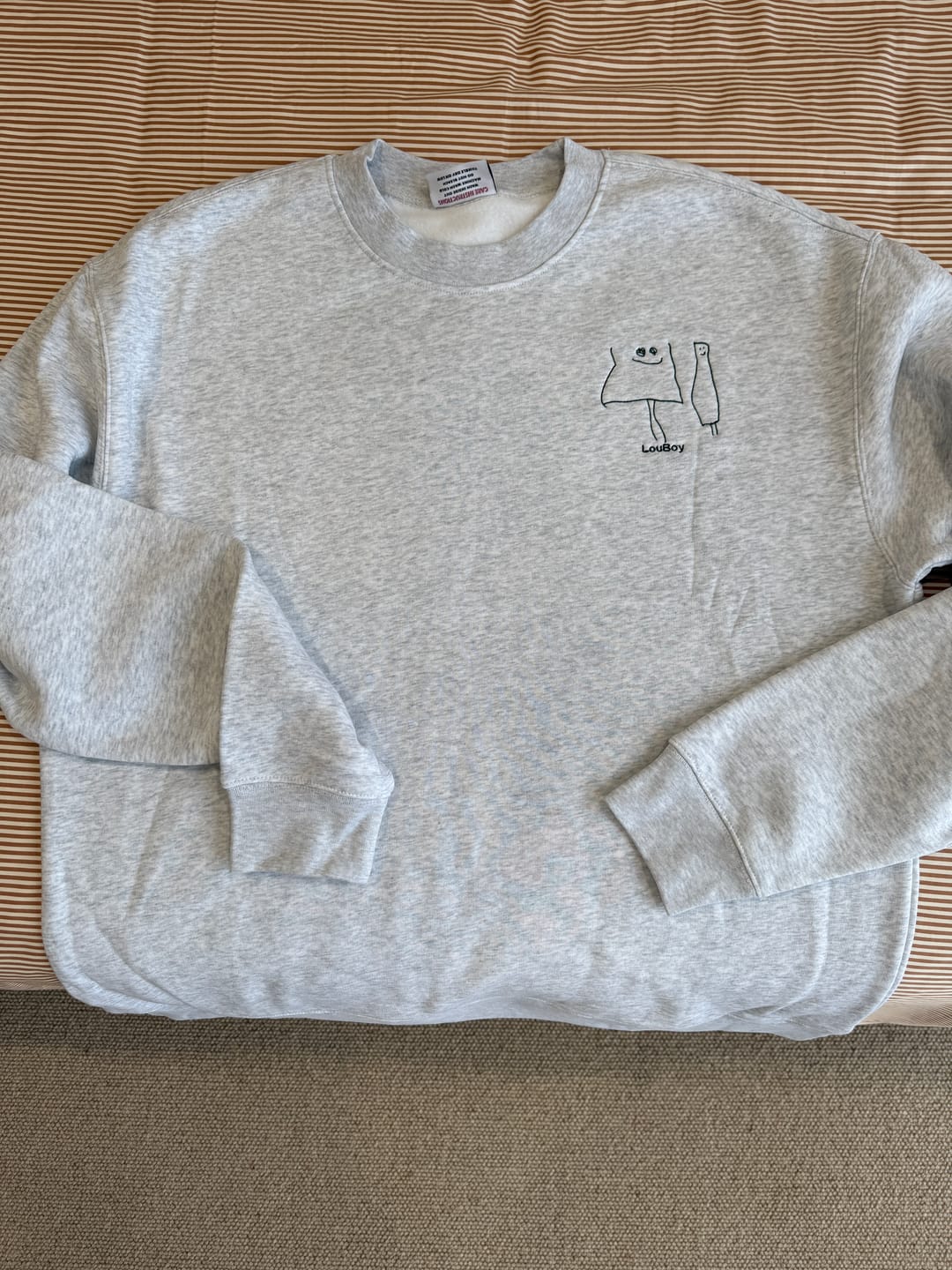 Customer photo review of CUSTOM KID'S DRAWING | CREWNECK