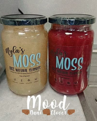 Customer photo review of Seamoss Gel Bundle - Purple & Gold (720ml each)