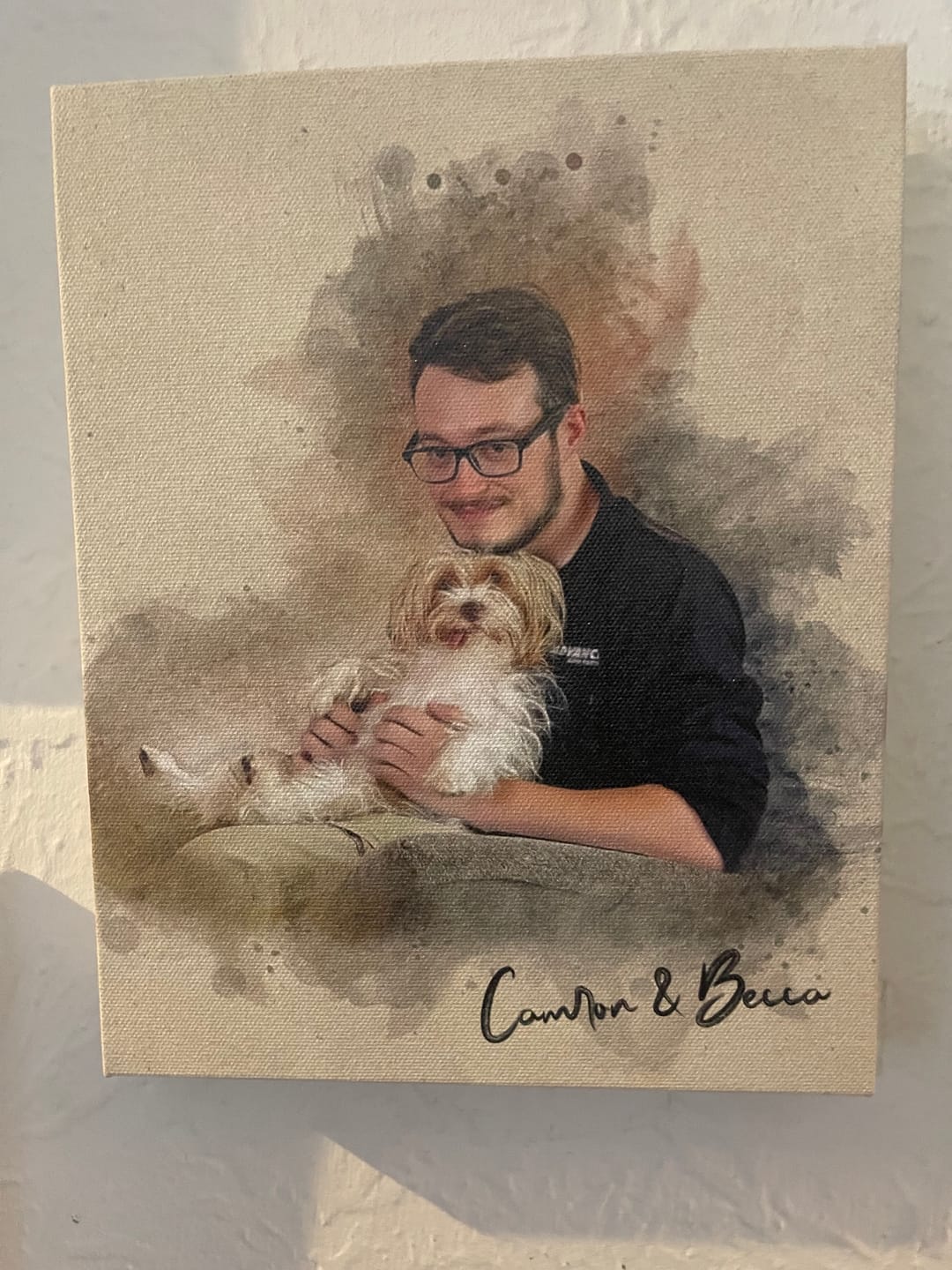 Customer photo review of Personalized Pet portrait