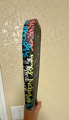 Customer photo review of Graffiti Edge Tape (3 pack) - Pickleball Paddle Edge Tape