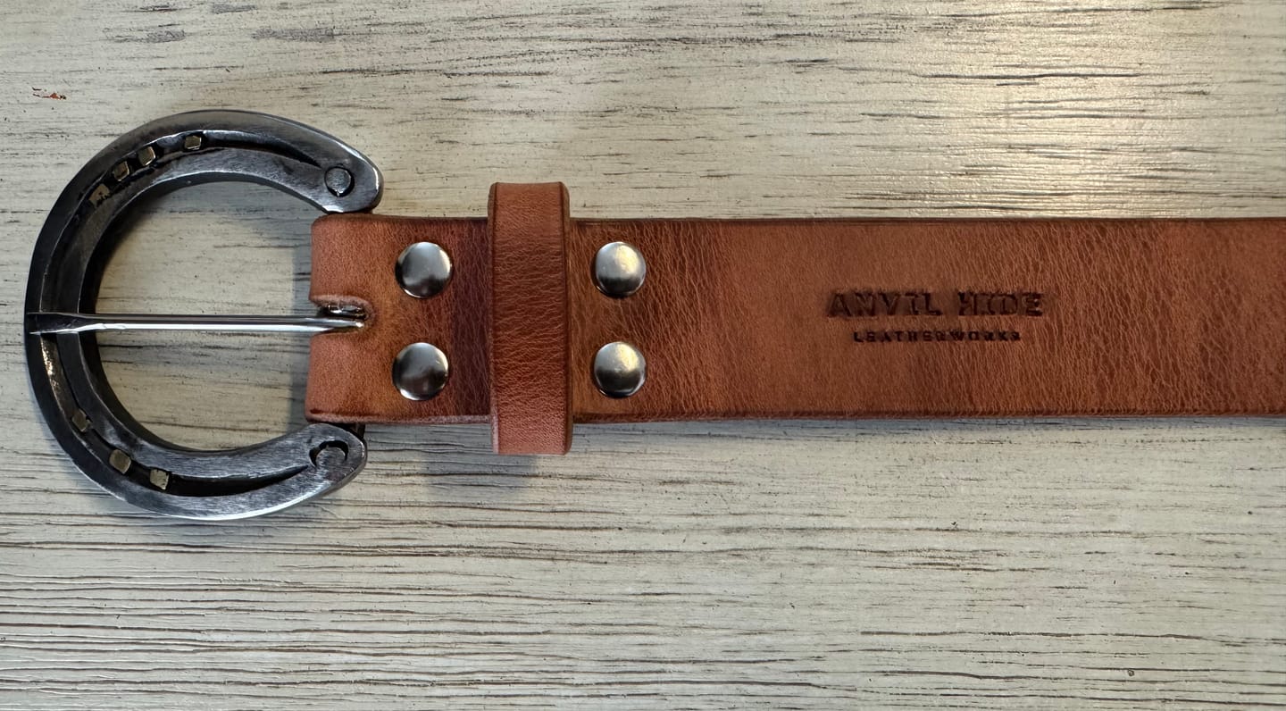 Customer photo review of “Bring your own buckle” belt