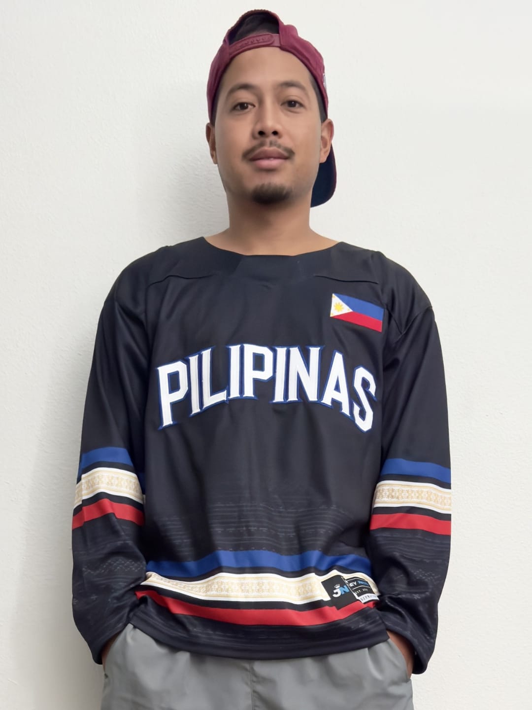 Customer photo review of Philippines Heritage Custom Hockey Jersey