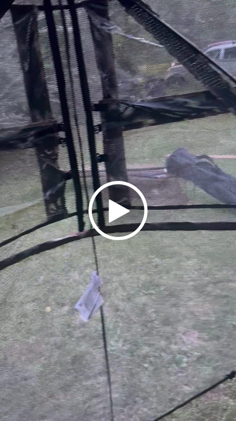 Customer video review of VisX/VisMax See Through Hunting Blind and 360° Swivel Adjustable Height Hunting Chair Bundle