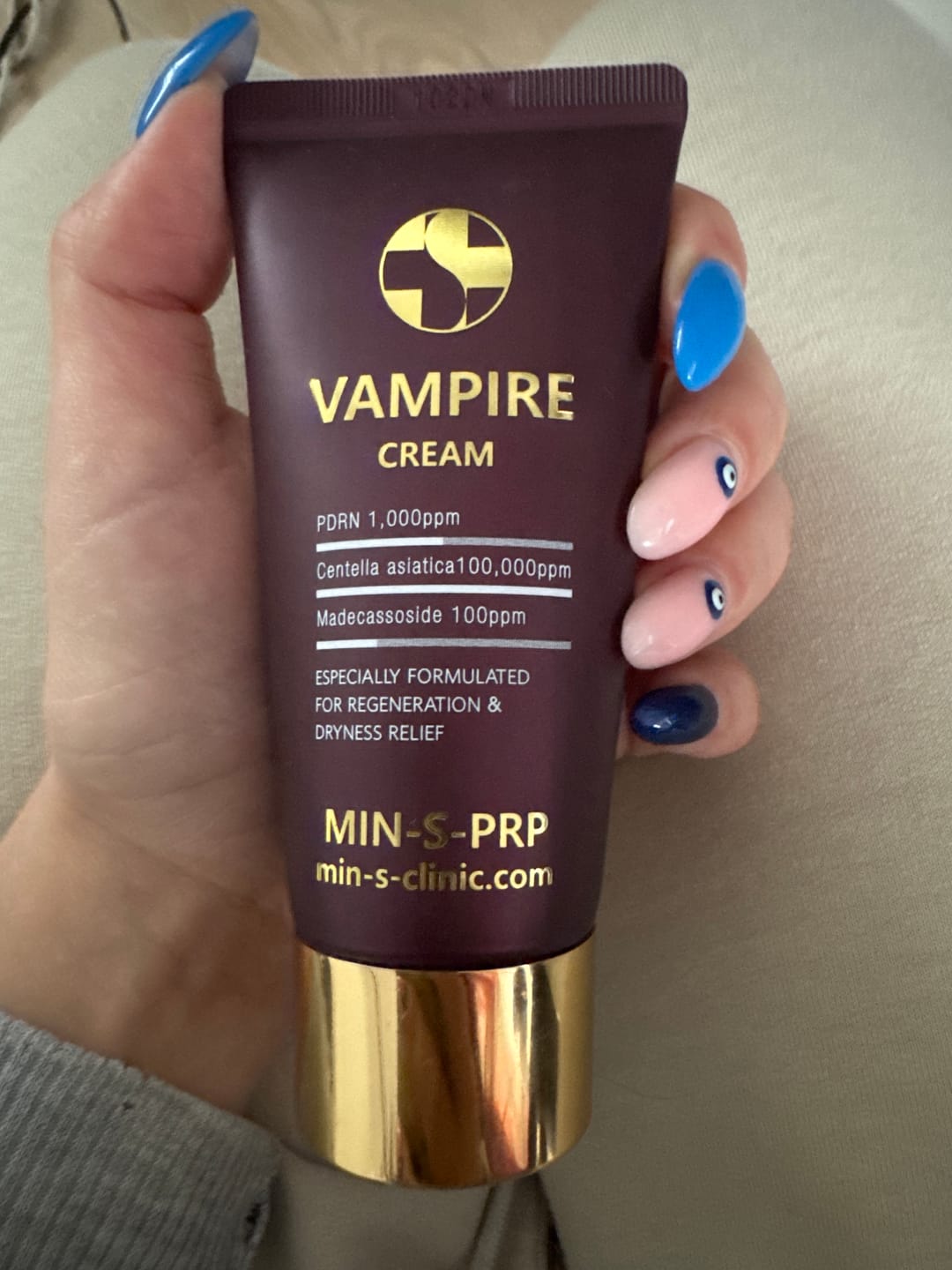Customer photo review of PDRN Хидратиращ крем за клетъчна регенерация VAMPIRE Cream Poul La Peau
