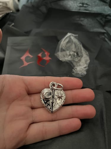Customer photo review of COSMIC HEART PENDANT