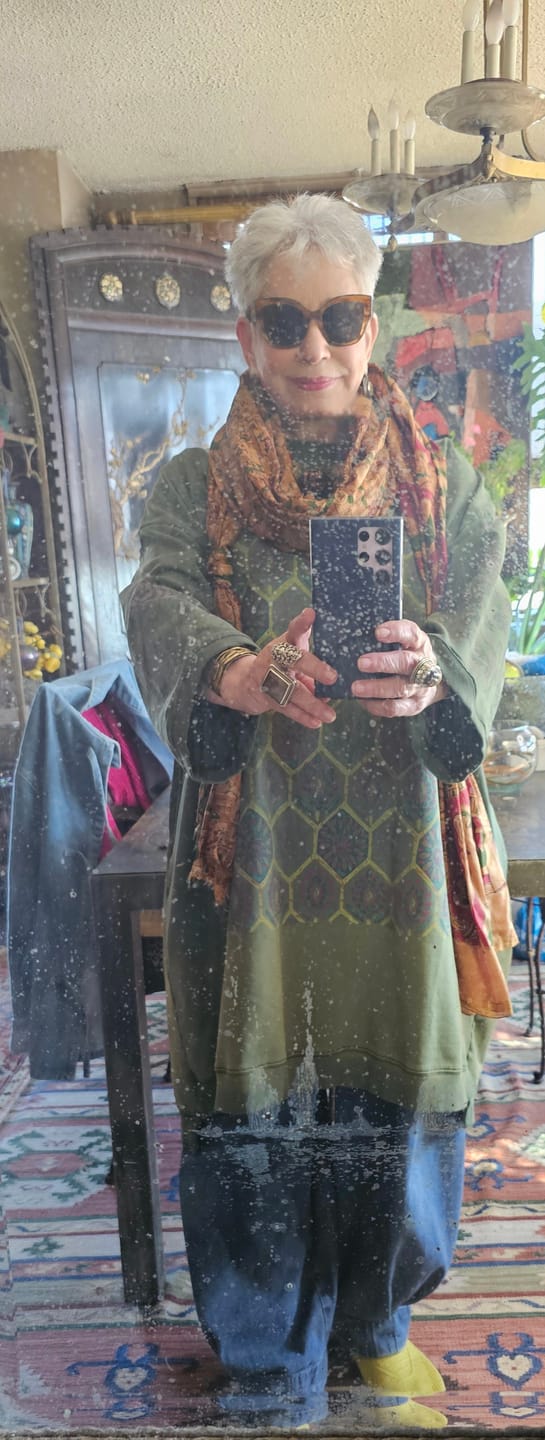 Customer photo review of Women Casual Autumn Worn Flower O-Neck Cotton Dress
