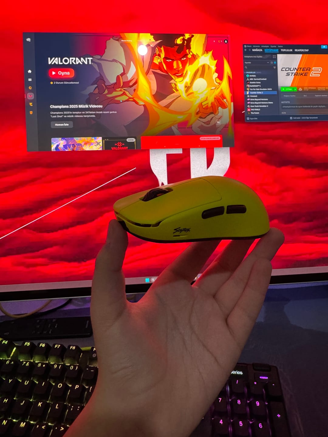 Customer photo review of Scyrox V8 8K Wireless Mouse