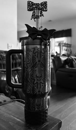 Customer photo review of The Bat Tumbler Bow