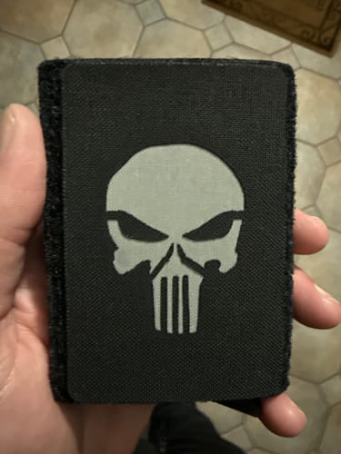 Customer photo review of Lasercut Patch - Punisher - Schwarz