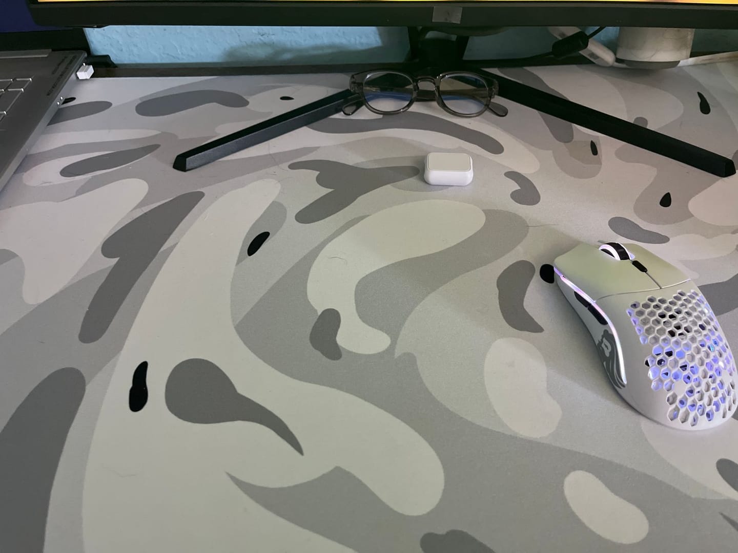 Customer photo review of Snow Swirl Mousepad