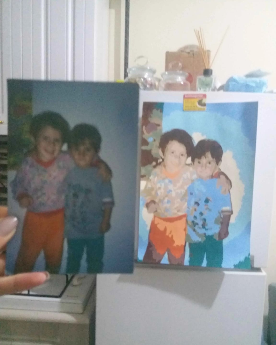 Customer photo review of Kişiye Özel Tuval Sayılarla Boyama Seti (Tuvalde Gerili)