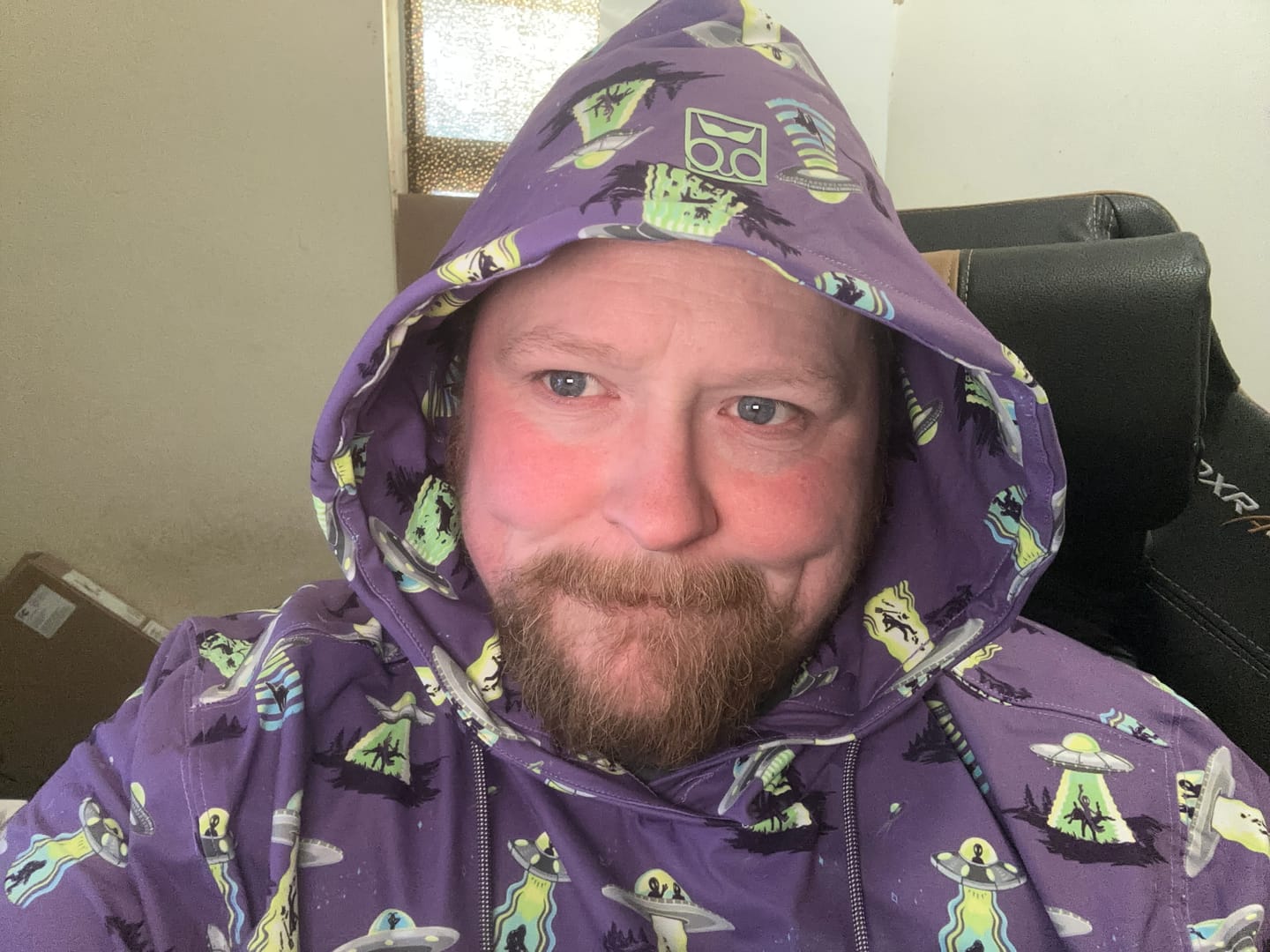 Customer photo review of Scream Me Up! – Performance Hoodie