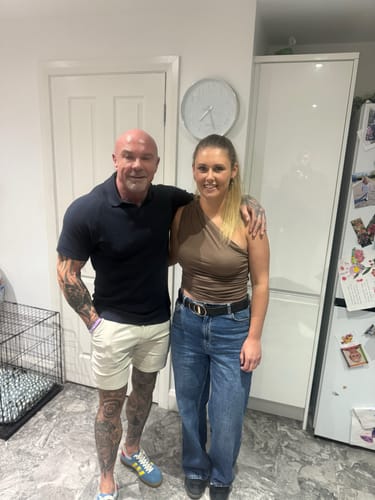 Customer photo review of Ultra-Stretch 7" Chino Shorts - Cream